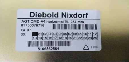 01750076716 Wincor Transport 750076716 AGT CMD-V4 Horizontal RL 287mm